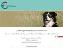 Tablet Screenshot of liechtensteinstrasse.co.at
